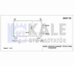 Radyatör Klima Yarıs 06-12 1.0 - 1.3 884600D050