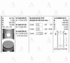Piston Segmanlı Hı-Besta 8771335Std