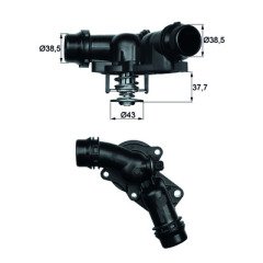 Termostat 97C Bmw M52/54 E39/46 98 Derece Tm 13 97