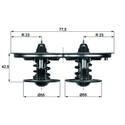 Termostat 80-87C Scanıa P/G/R/T Seri 1799757 Açma 1849060 1800909 1423451 Tx 32D