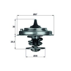 Termostat 80C Vw 2.4 D T4 A6,Passat 2.5 Tdı Tx 30 80D