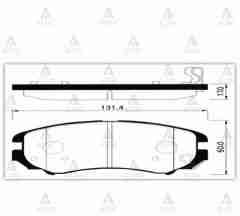 Fren Balata Tucson / Sportage 04=>/ Sonata 02=>/ Soul 09=>/ Magentıs/ Coupe Ön Sphd110