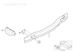 ARKA TAMPON DEMİRİ E65 BMW 51127015002