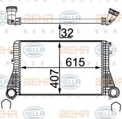 Vw Golfv Jetta Caddy A3 1.9-2.0Tdı Turbo Radyatörü 1K0145803T 1K0145803B 1K0145803Cd 1K0145