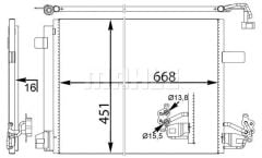 VW T6 KLİMA RADYATÖRÜ 7E0820411D