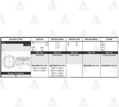 Piston Takım 626 2.0L /  92-97 /  83.50Mm / Fs / 0.50