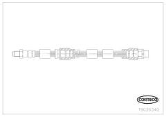 E70-71 Fren Hortumu 603 Mm Ön34306778260