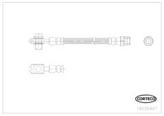 Fren Hortumu Arka 285mm Pas6 2010-15 - 5N0611775