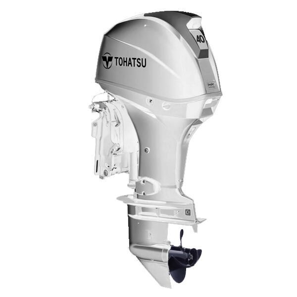 TOHATSU MOTOR 40HP UZUN ŞAFT MARŞLI TRİMLİ DİREKSİYONLU BEYAZ MOTOR