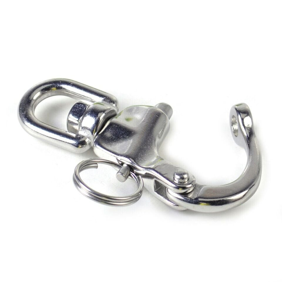 SEALUX SNAP SHACKLE FIRDÖNDÜ KİLİTLİ KROM MANDAR KİLİDİ 22mm TEKNE YAT