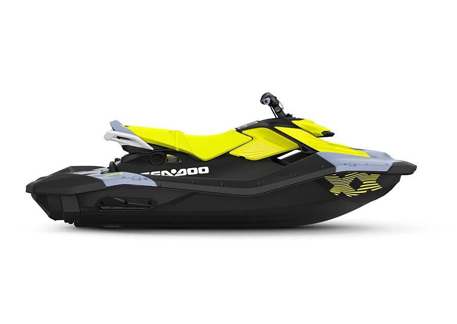 Seadoo Spark 3up Trixx 90 Jet Ski / (Vapor Blue - Neon Yellow ) (2024)