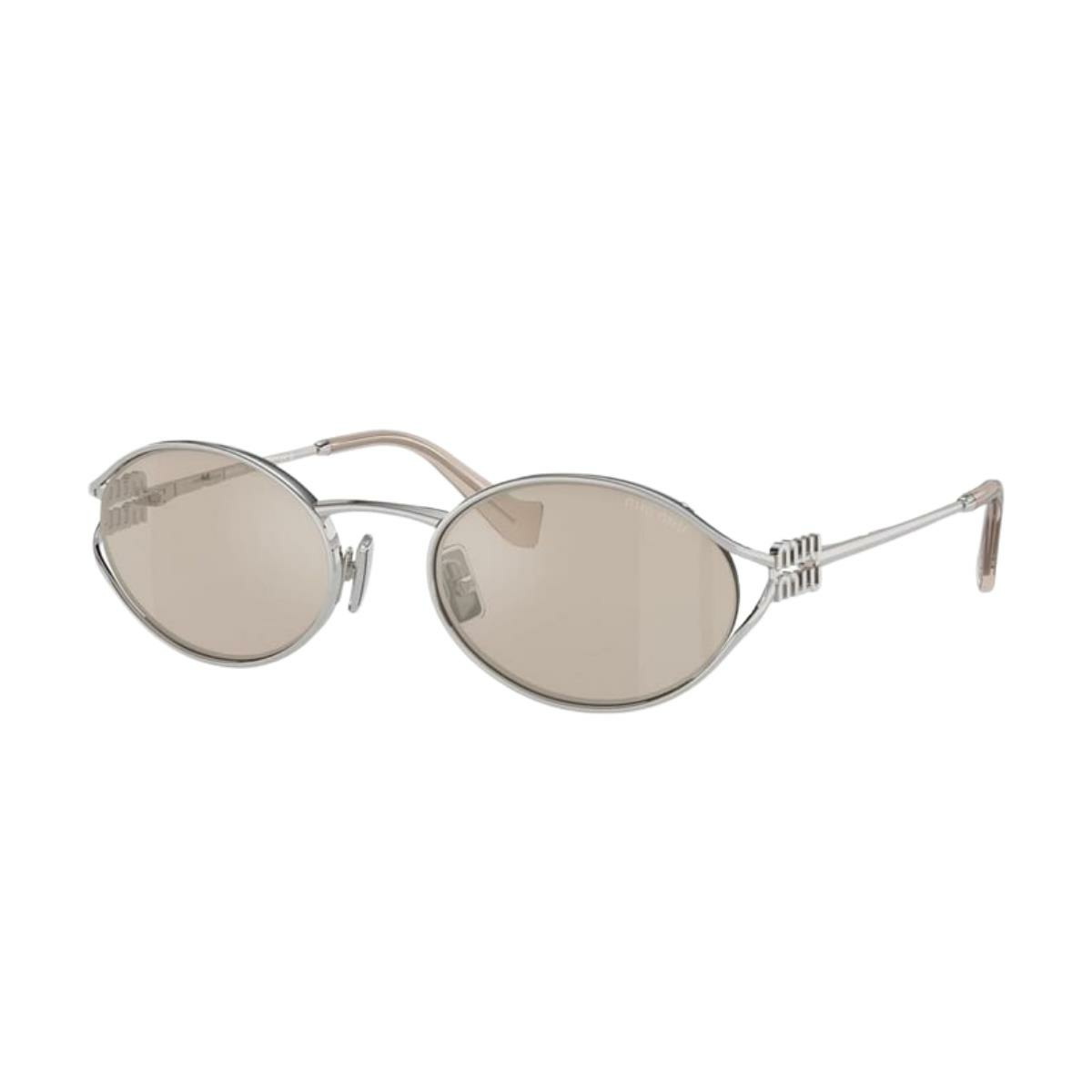 Miu Miu 0Mu 52Ys Silver Oval Kadın Güneş Gözlüğü