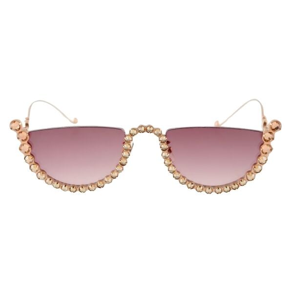 Anna Karın Karlsson Half Moon Pembe Oval Kadın Güneş Gözlüğü