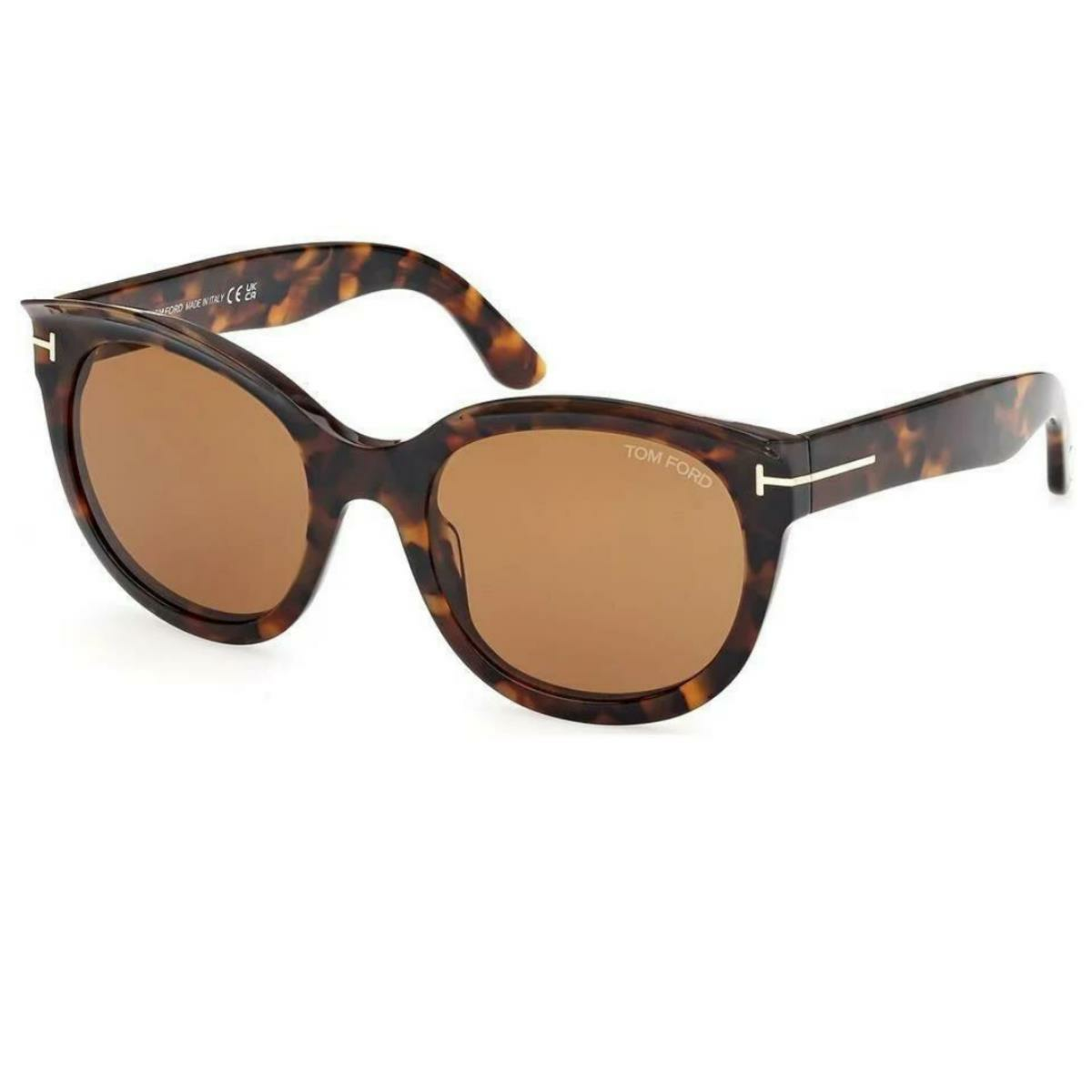 Tom Ford TF1114/S Leopar Yuvarlak Unisex Güneş Gözlüğü