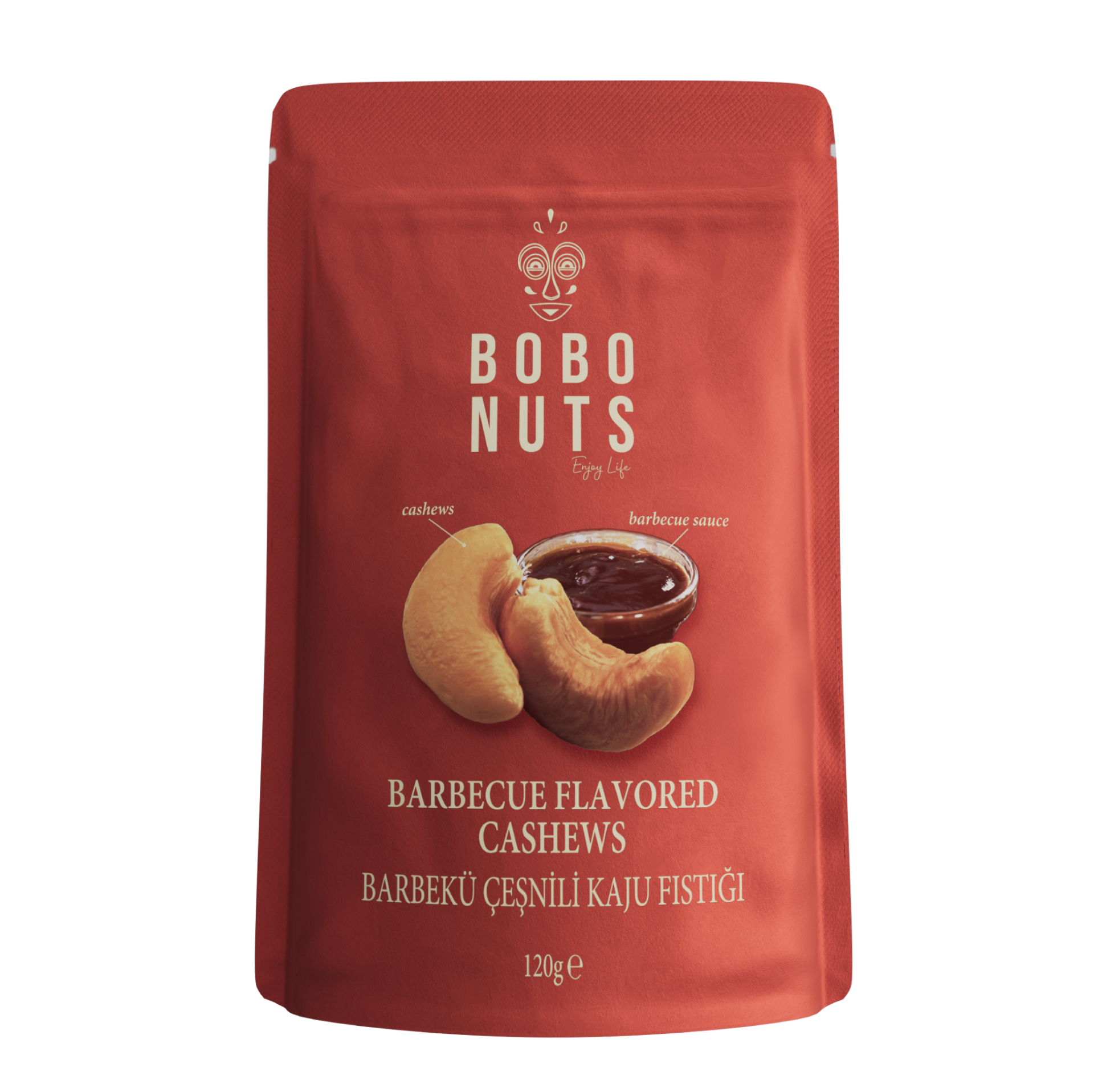 Bobo Nuts Barbekü Çeşnili Kaju Fıstığı 120g