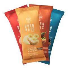 Bobo Nuts Tuzlu Atıştırmalık Mix Kaju Fıstığı 40g x 3 Adet