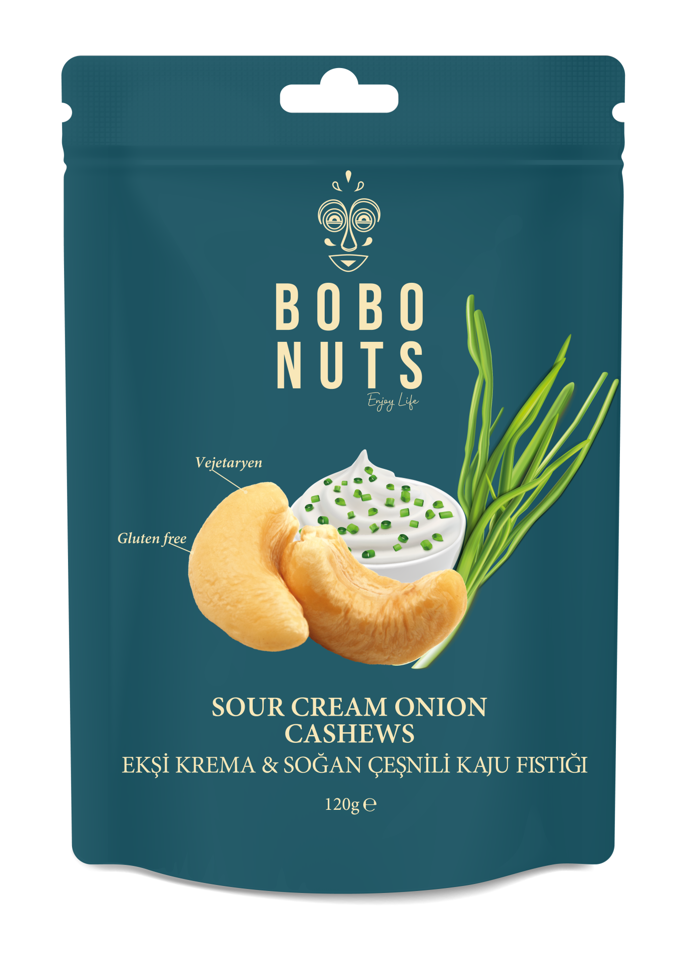 Bobo Nuts Ekşi Krema / Soğan Kaju Fıstığı 120g