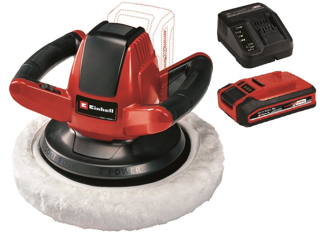 Einhell CE-CB 18/254 Li- Araç Polisaj + 3 Ah Plus Starter Kit