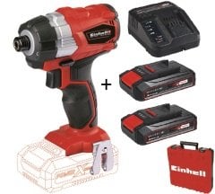 Einhell TE-CI 18 Li Brushless Darbeli Vidalama + 2*2.5 Ah Starter Kit + Çanta