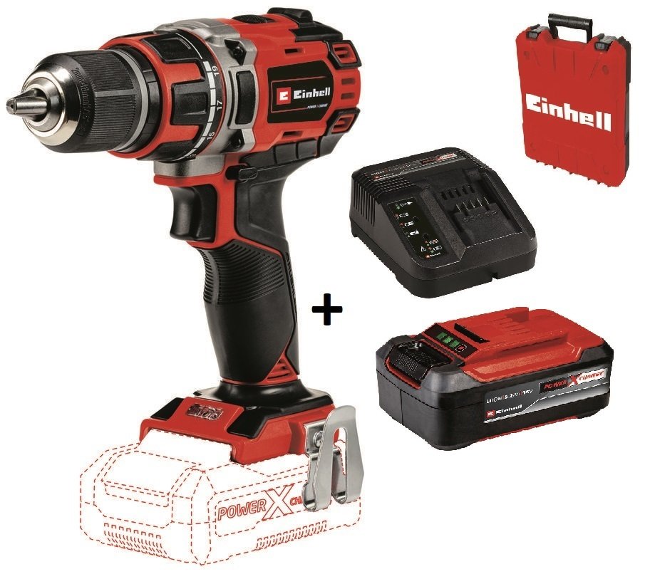 Einhell TE-CD 18/50 Li-i BL Darbeli Matkap + 5.2 Ah Plus Starter Kit + Çanta