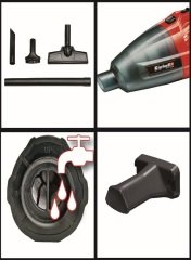 Einhell TE-VC 18 Li  Akülü El Süpürgesi + 2*2.5 Ah Starter Kit