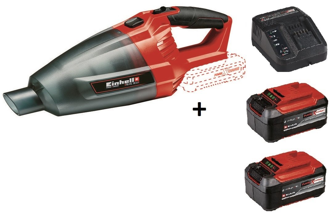 Einhell TE-VC 18 Li  Akülü El Süpürgesi + 2*5.2 Ah Plus Starter Kit