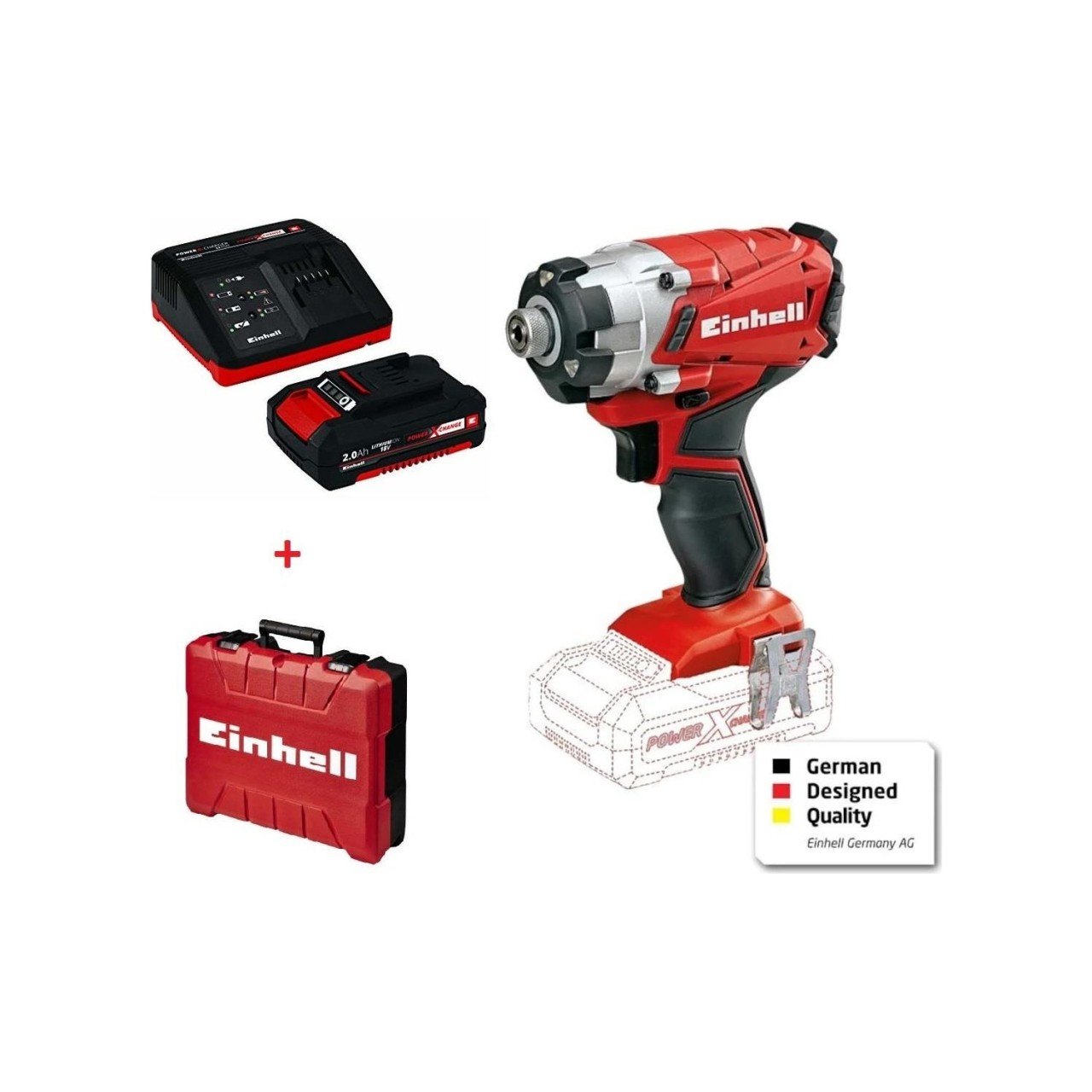 Einhell Te-Cı 18/1 Li 1Adet 18V 2.0 Ah Akülü ve Çantalı Vidalama