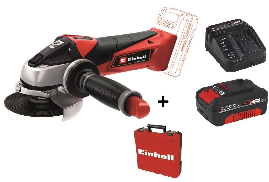 Einhell TE-AG 18/115 Li  Akülü Avuç Taşlama + 4.0 Ah Starter Kit + Çanta