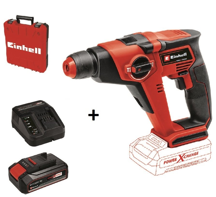 Einhell TE-HD 18/12 Li - Akülü Pnömatik Matkap + 2.5 Ah Starter Kit + Çanta