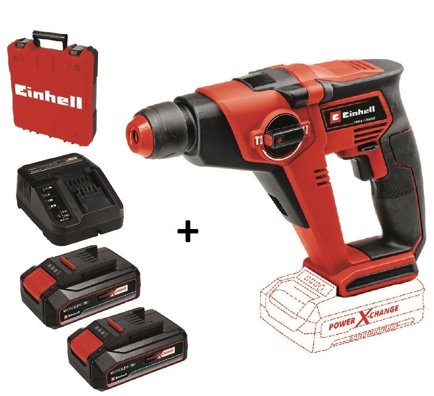 Einhell TE-HD 18/12 Li - Akülü Pnömatik Matkap + 2*2.5 Ah Starter Kit + Çanta