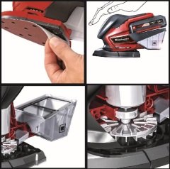 Einhell TE-OS 18/150 Li Akülü Zımpara Makinesi + 2*2.5 Ah Starter Kit