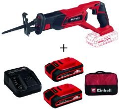 Einhell TE-AP 18 Li Akülü Kılıç Testere + 2x3 Ah Plus Akü + Şarj Cihazı + Bez Çanta