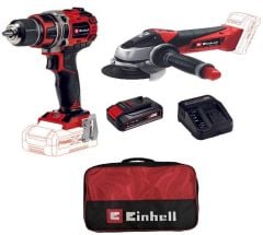 Einhell Te-Cd 18/50 Li Bl Vidalama+Te-Ag 18/115 Li Taşlama+BezÇanta + 2,5 Ah Pxc Starter Kit