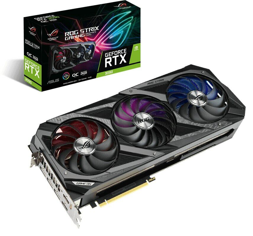 ASUS RTX3090 24GB GDDR6X 384BIT ROG 3xDP/2xHDMI(ROG-STRIX-RTX3090-O24G-GAMING)