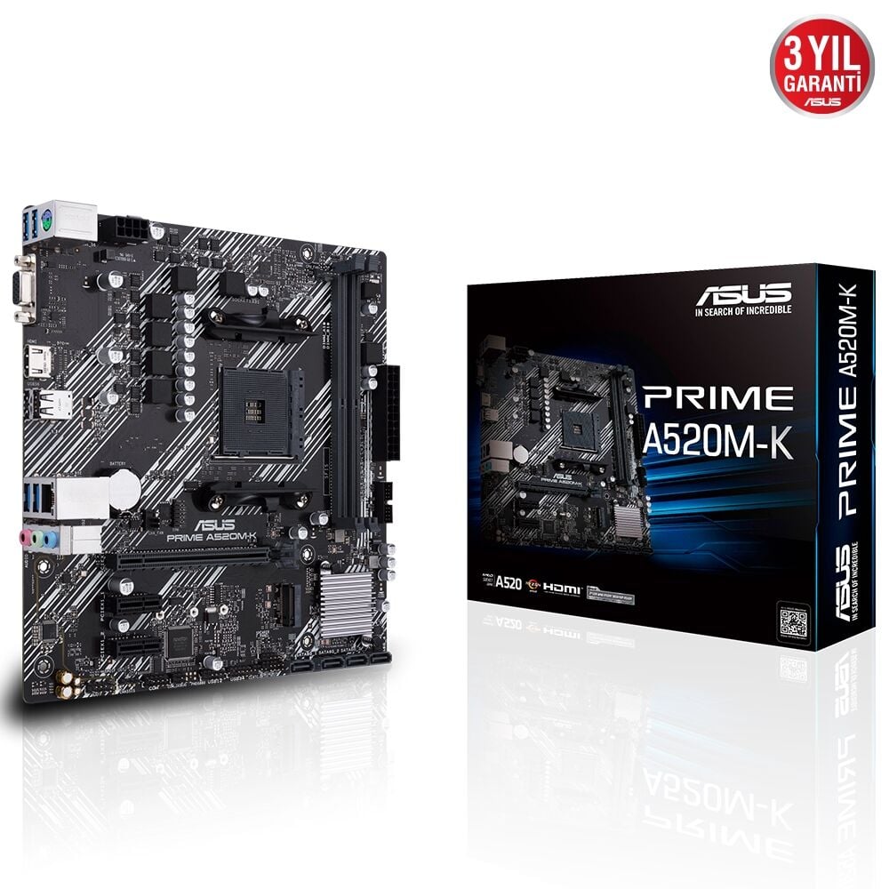 ASUS PRIME A520M-K DDR4 4600MHz VGA M.2 MATX AM4