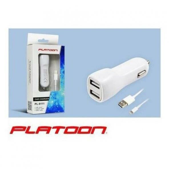 Platoon PL-9111 Çakmak İphone Usb 2.1A/1A
