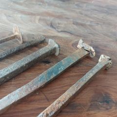 5 Adet Vintage El Yapımı Çivi Model-2