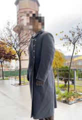 Sovyet Dönemi Tankçı Yüzbaşı Kaput Unisex (L-XL Beden) Füme Kumaş