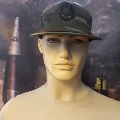 Azerbaycan Ordusu Kamuflaj Eğt.Şapkası-Subay Kokartlı