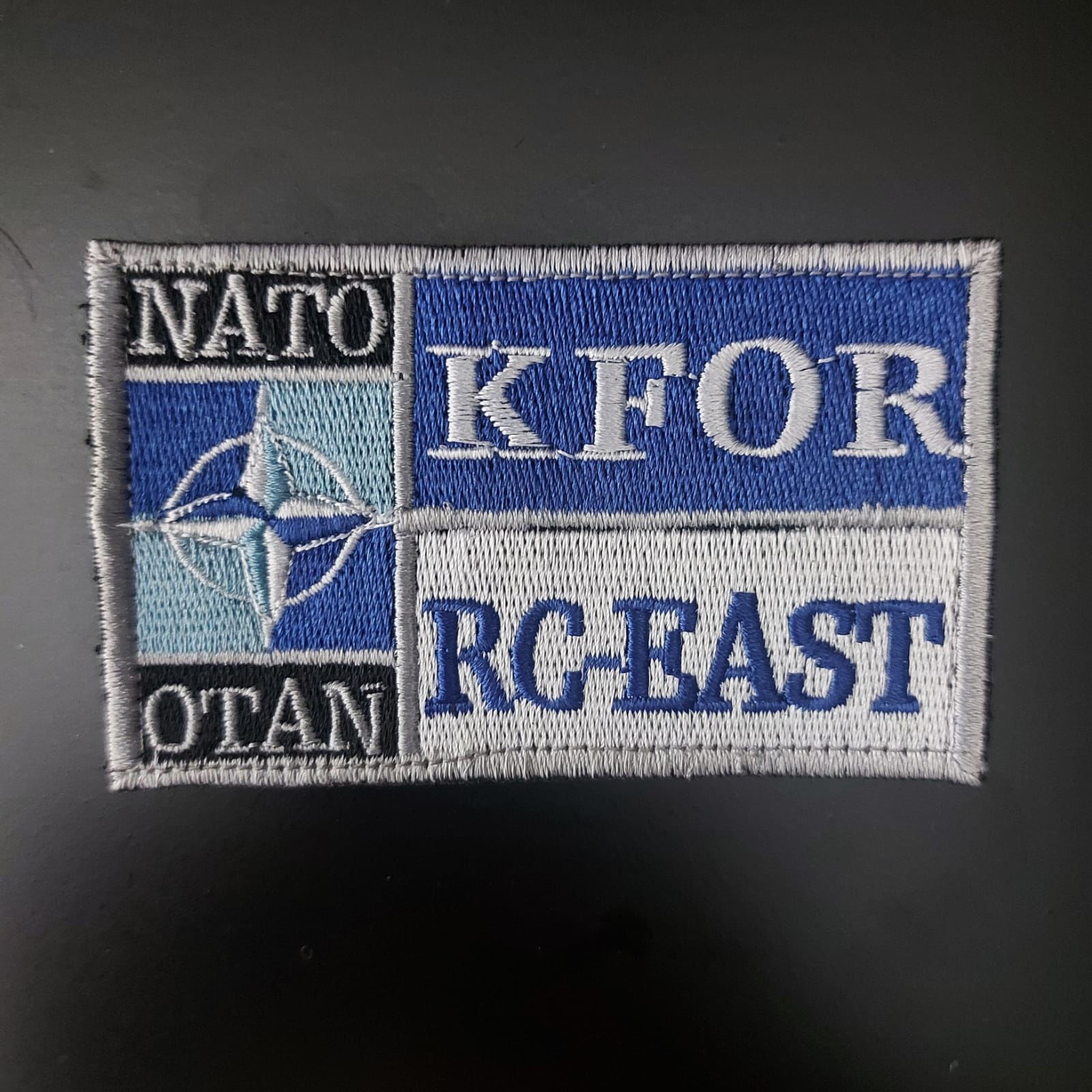 9x5,5 cm. Nato Kfor(Kosova) RC-East Peç Modeli-10