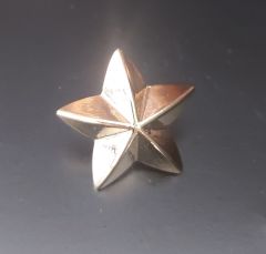 2,5 cm. Altın Kaplama Vidalı Döküm Yıldız Lotu (5 Adet)