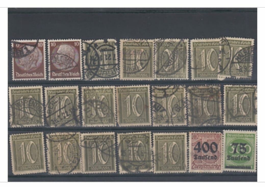 Model-39 Üçüncü Reich 1933-1945 Berlin Damgalı Damgasız Kartela