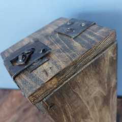 11.5x12x32 cm Vintage Ahşap Kutu