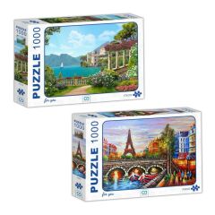 İTALYA - PARİS 1000 PARÇA PUZZLE 2'Lİ SET