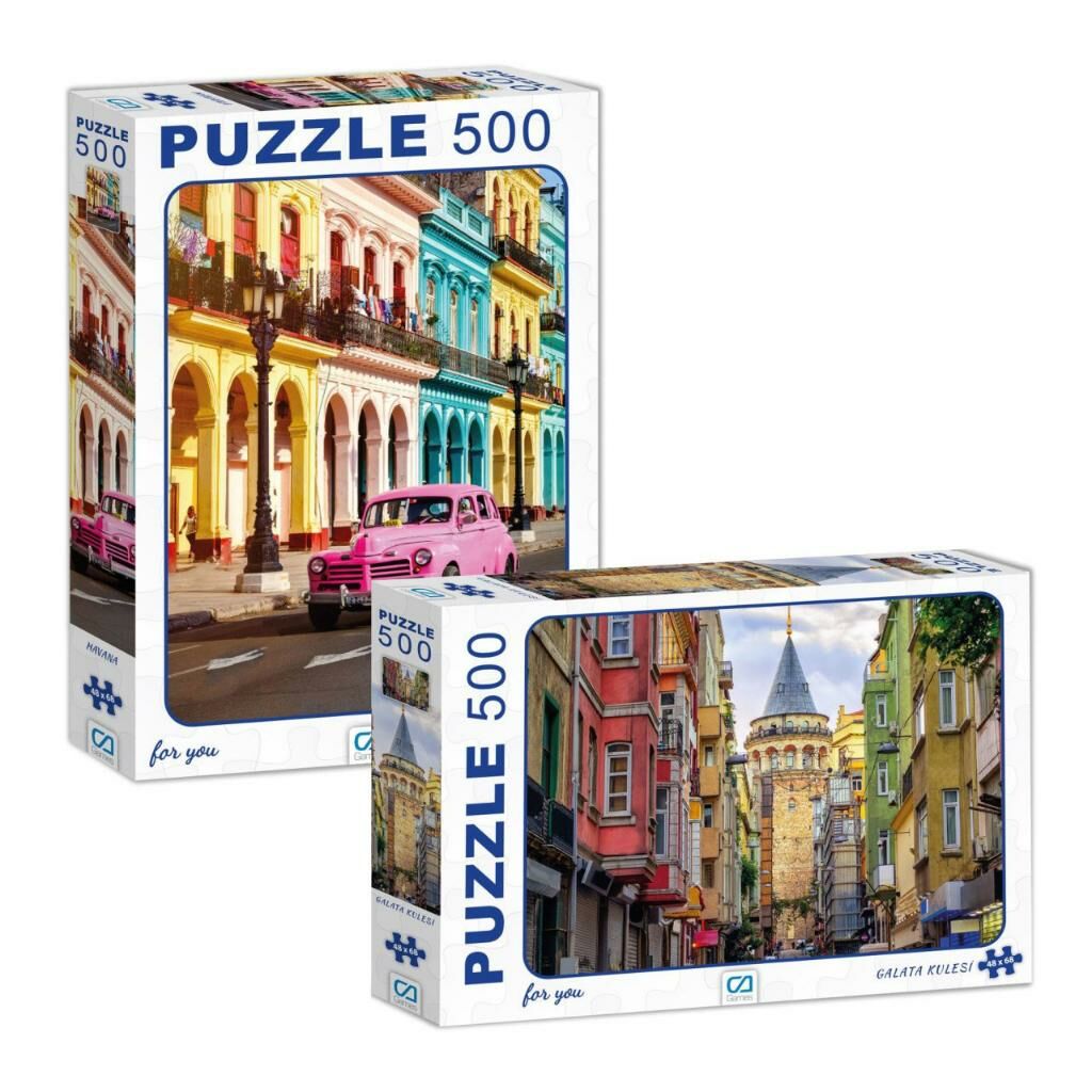 VENEDİK - HAVANA 500 PARÇA PUZZLE 2'Lİ SET