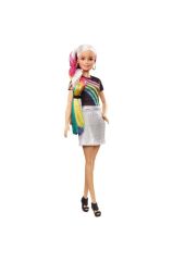 FXN96 Barbie Gökkuşağı Renkli Saçlar Bebeği