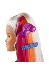 FXN96 Barbie Gökkuşağı Renkli Saçlar Bebeği