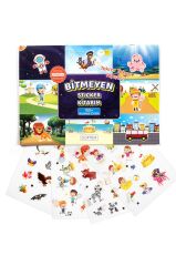 Pedagog Psikolog Onaylı Bitmeyen Sticker Kitabım Tekrar Tekrar Kullanılabilen 100+ Sticker