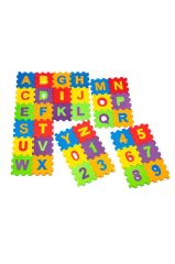 Oyuncak Eva Puzzle 12 X 12 Cm X 7 Mm Harfler Ve Sayılar /