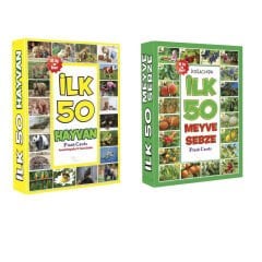 BABYSTORE 2Lİ EĞİTİCİ KARTLAR SET, İLK MEYVELER, İLK HAYVANLAR